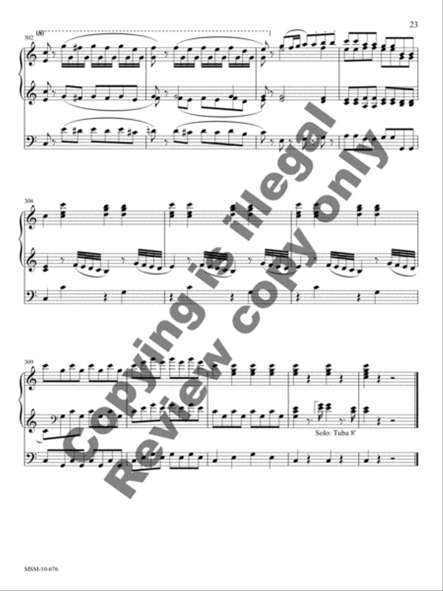 Symphony No. 41 (Jupiter K551) Organ scores gallery preview page 11