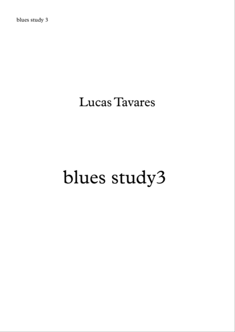 blues study 3 Piano Method scores gallery preview page 1