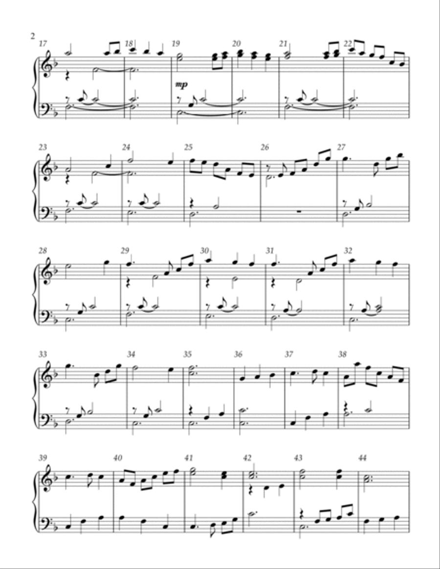 A Still, Silent Night (3 octave handbells) 3-Octaves scores gallery preview page 3