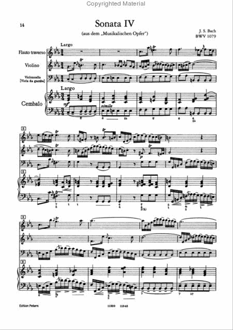 Trio Sonatas - Volume 2 Flute scores gallery preview page 3