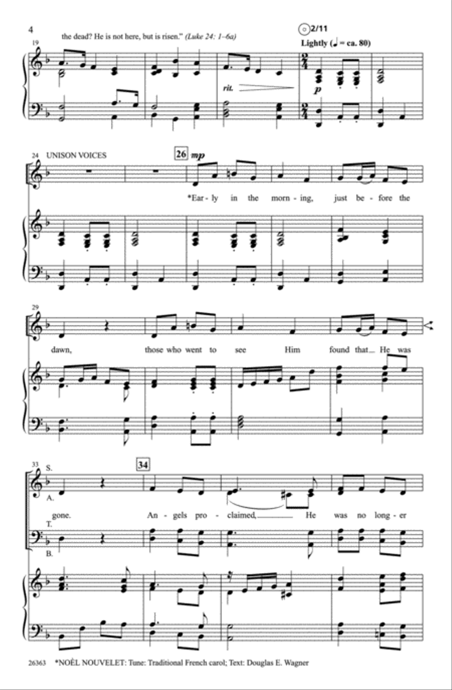 Glory to the Risen King! 4-Part scores gallery preview page 3