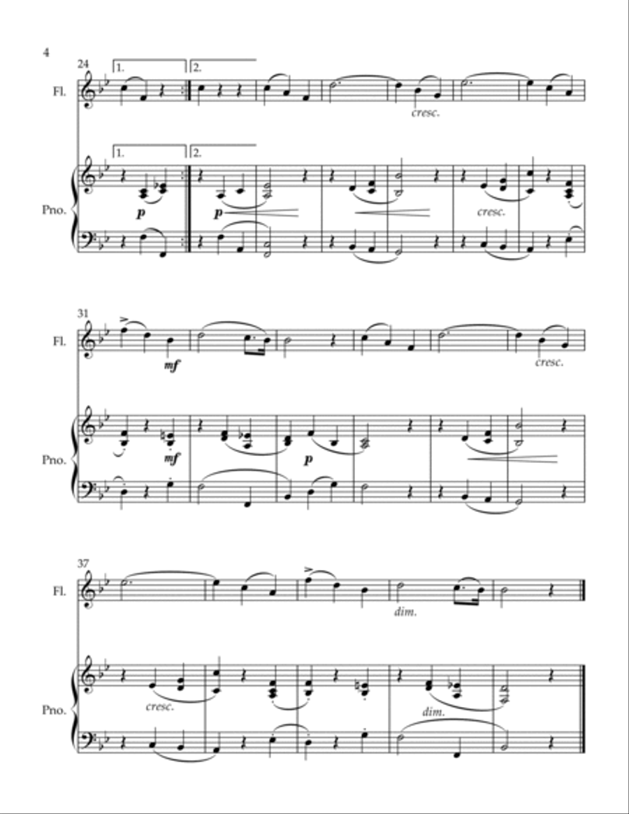 Sonatine Flute Solo scores gallery preview page 4