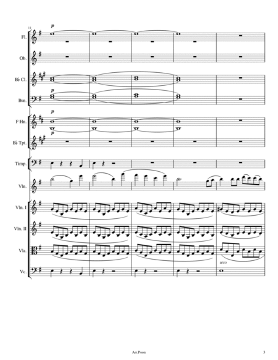 Mendelssohn - Violin Concerto In E Minor,Op.64 -1. Allegro Full Score Original - Score Only Full Orchestra scores gallery preview page 3