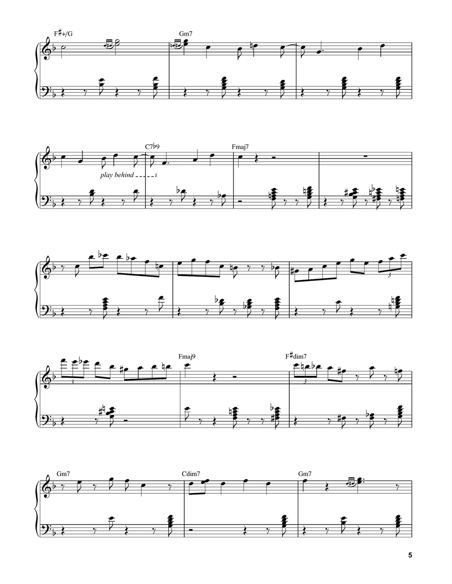 Samba De Orfeu Piano scores gallery preview page 5