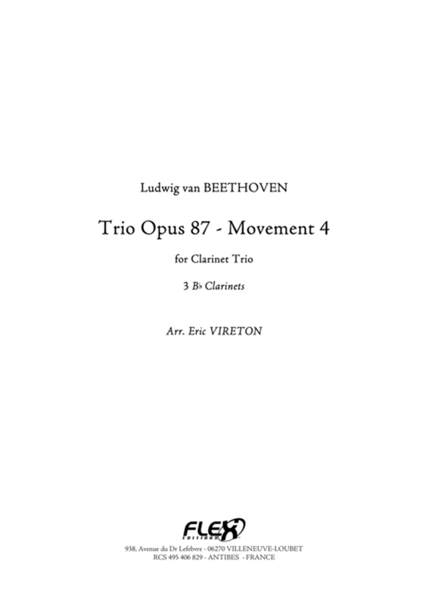Trio Opus 87 - Mvt 4 image number null