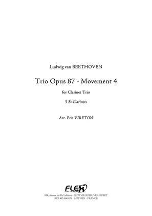 Book cover for Trio Opus 87 - Mvt 4