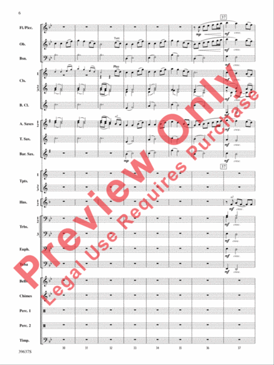A Blessed Hymn A Blessed Hymn Concert Band scores gallery preview page 7