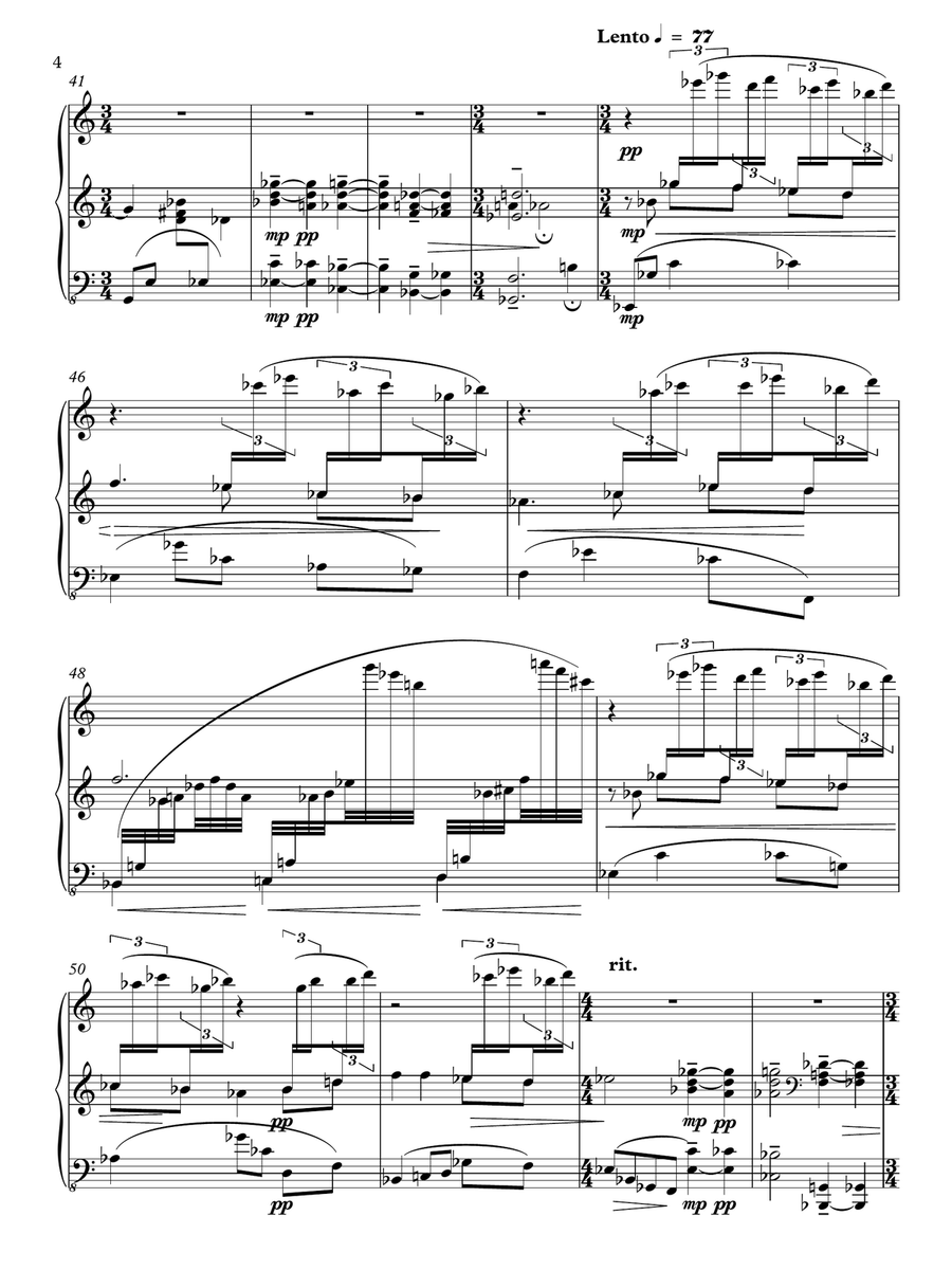 Lule bor Piano Solo scores gallery preview page 4