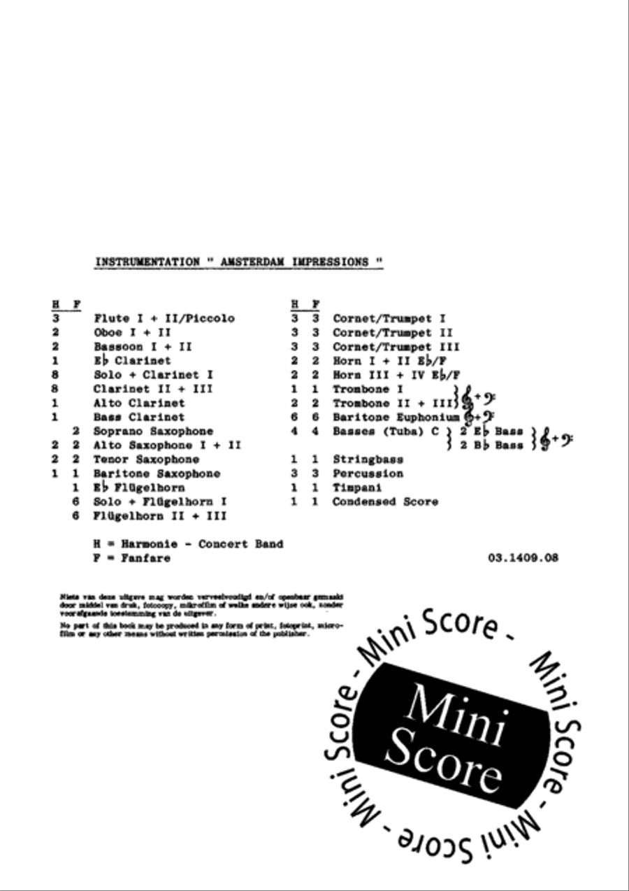Amsterdam Impressions Amsterdam Impressions Concert Band scores gallery preview page 3