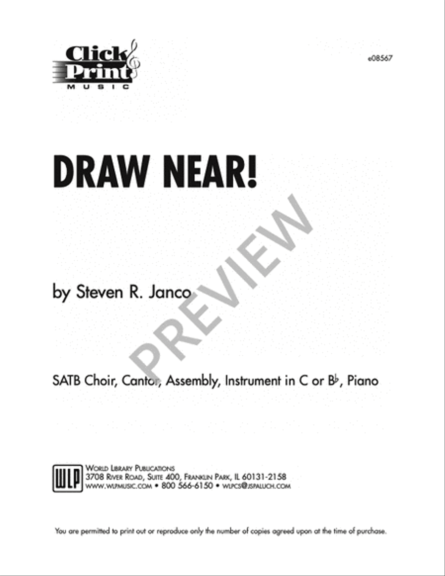 Draw Near! 4-Part scores gallery preview page 4