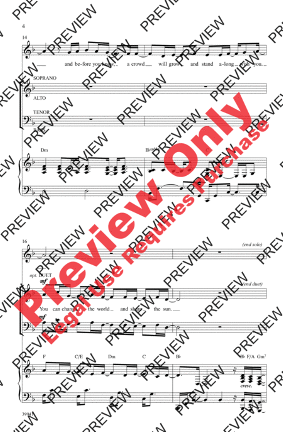 The Power of One - SoundTrax CD (CD only) Choir scores gallery preview page 4