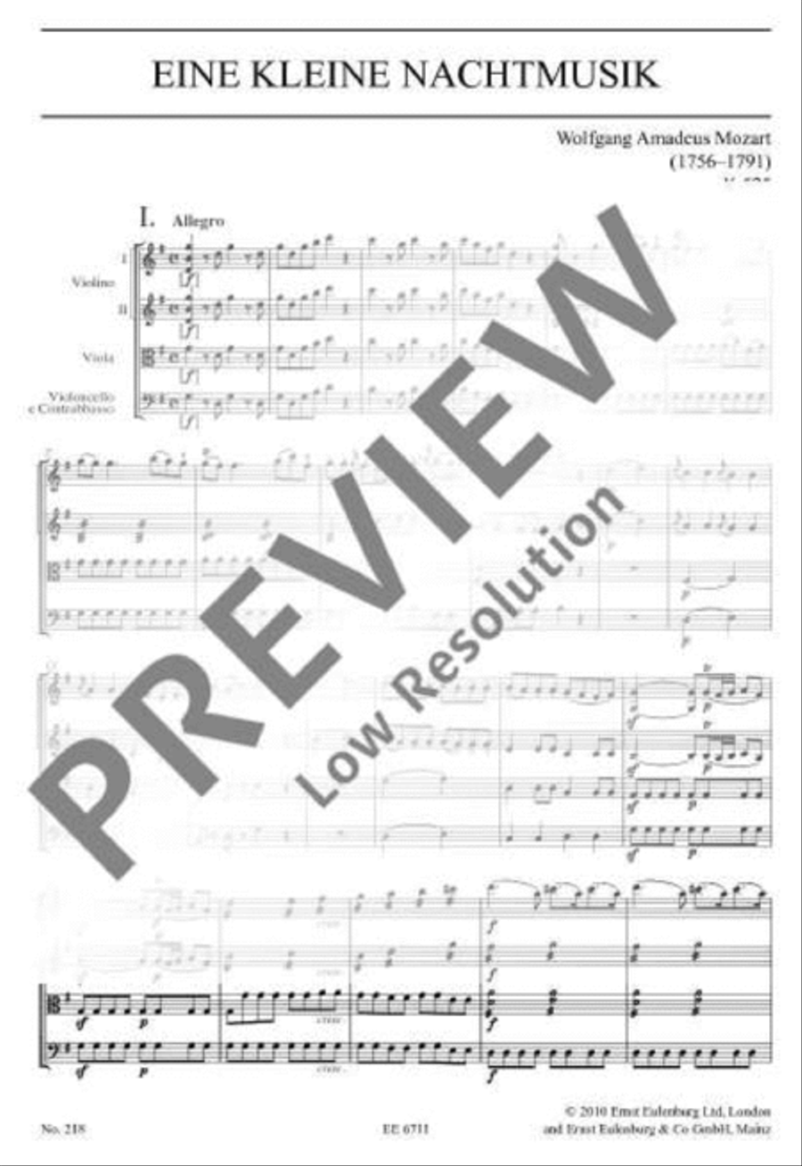 Eine kleine Nachtmusik Cello scores gallery preview page 14
