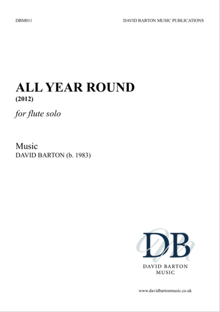 All Year Round Flute Solo scores gallery preview page 1