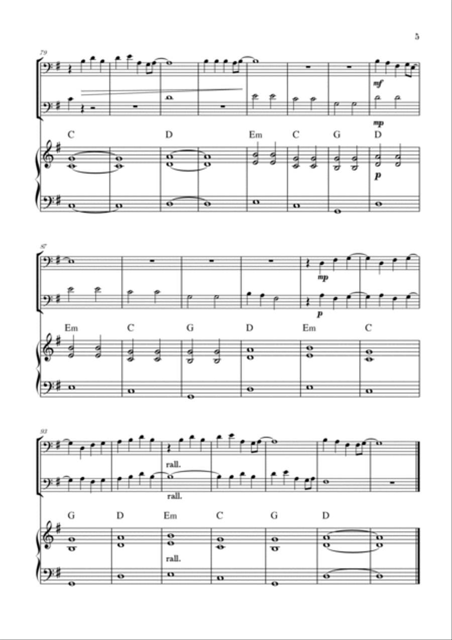 Love Is Gone String Duet scores gallery preview page 5