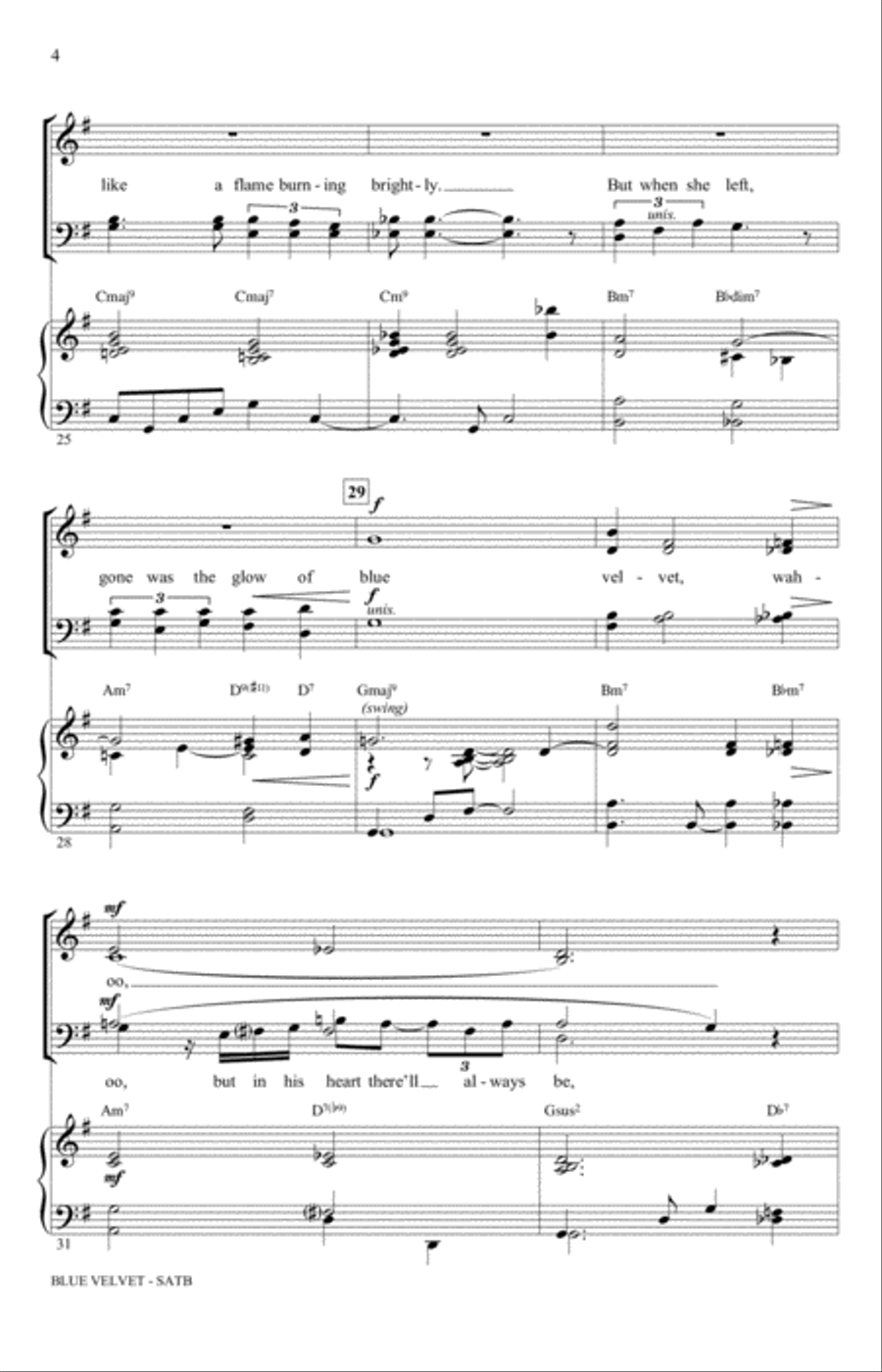 Blue Velvet 4-Part scores gallery preview page 4