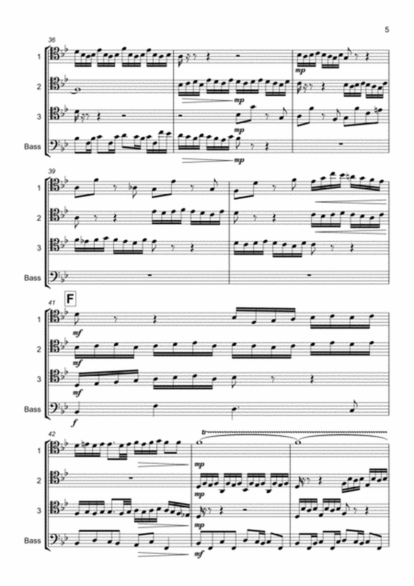 Fugue in G Minor (Trombone Quartet) image number null