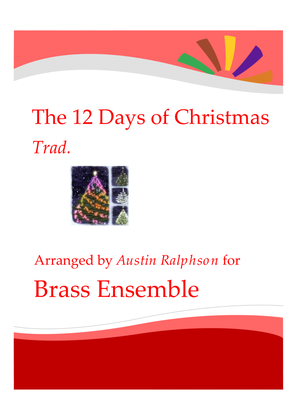 Book cover for The 12 Days of Christmas - brass ensemble
