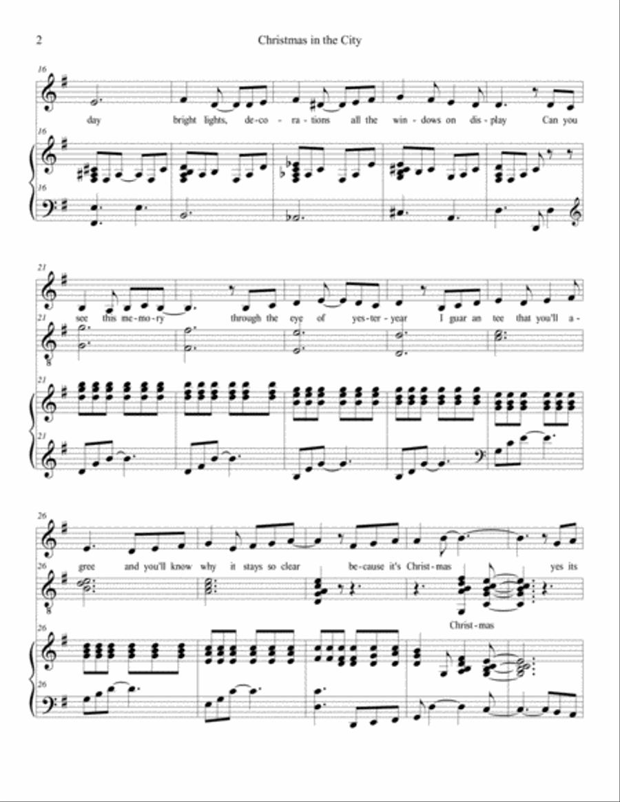 Christmas in the City Voice Solo scores gallery preview page 2