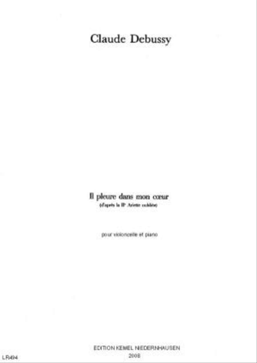 Il pleure dans mon coeur Piano Accompaniment scores gallery preview page 1