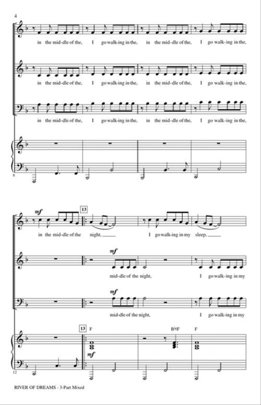 <br>Sheet music extract