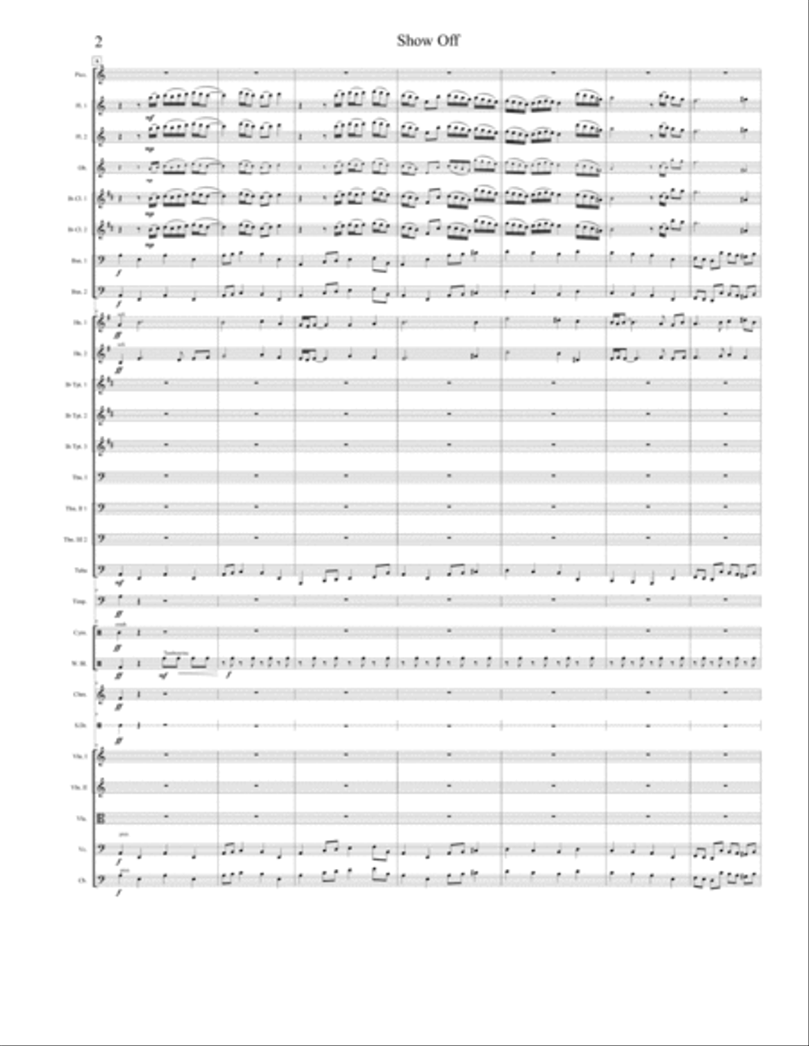 Show Off Show Off Full Orchestra scores gallery preview page 2