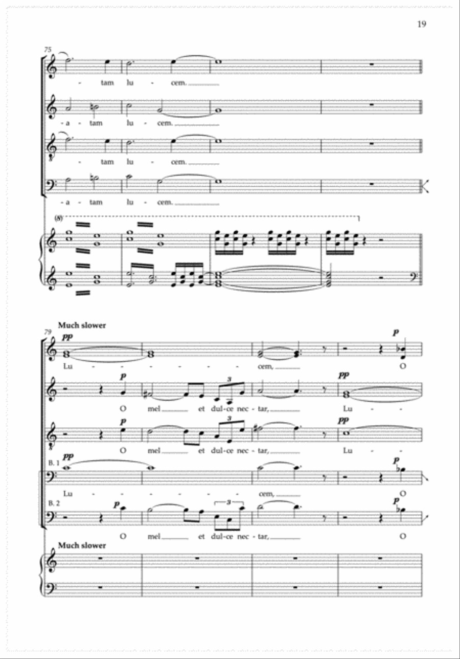 Ecce Beatam Lucem 4-Part scores gallery preview page 4