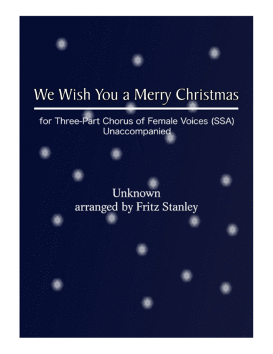 We Wish You a Merry Christmas - SSA A Cappella SSA scores gallery preview page 1