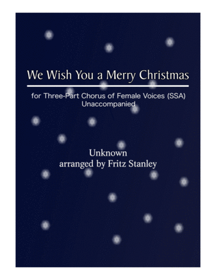 Book cover for We Wish You a Merry Christmas - SSA A Cappella