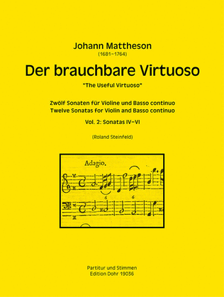 Der brauchbare Virtuoso für Violine und Basso continuo -Vol. 2: Sonaten IV-VI-