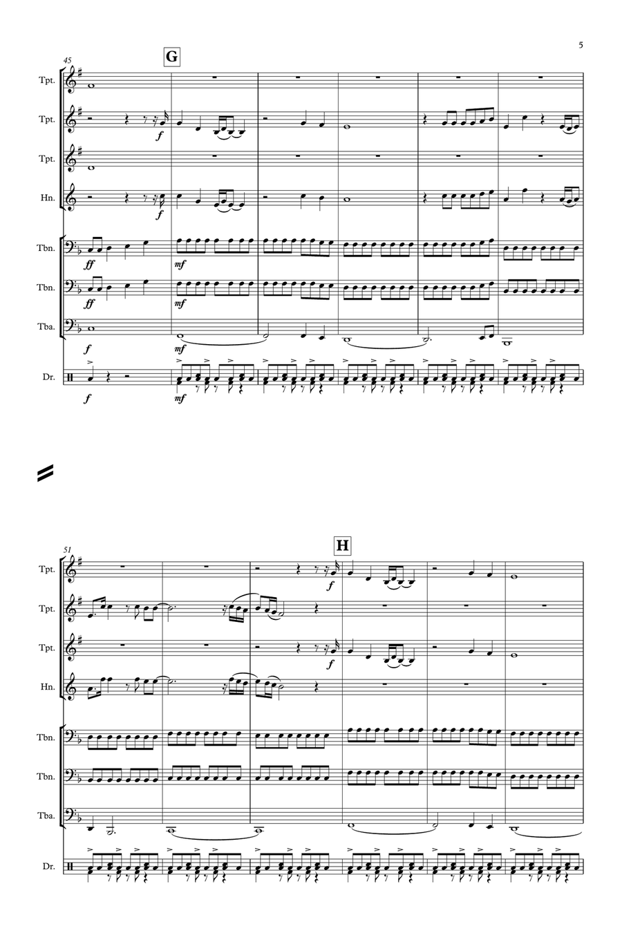 We Are Young Brass Ensemble scores gallery preview page 5
