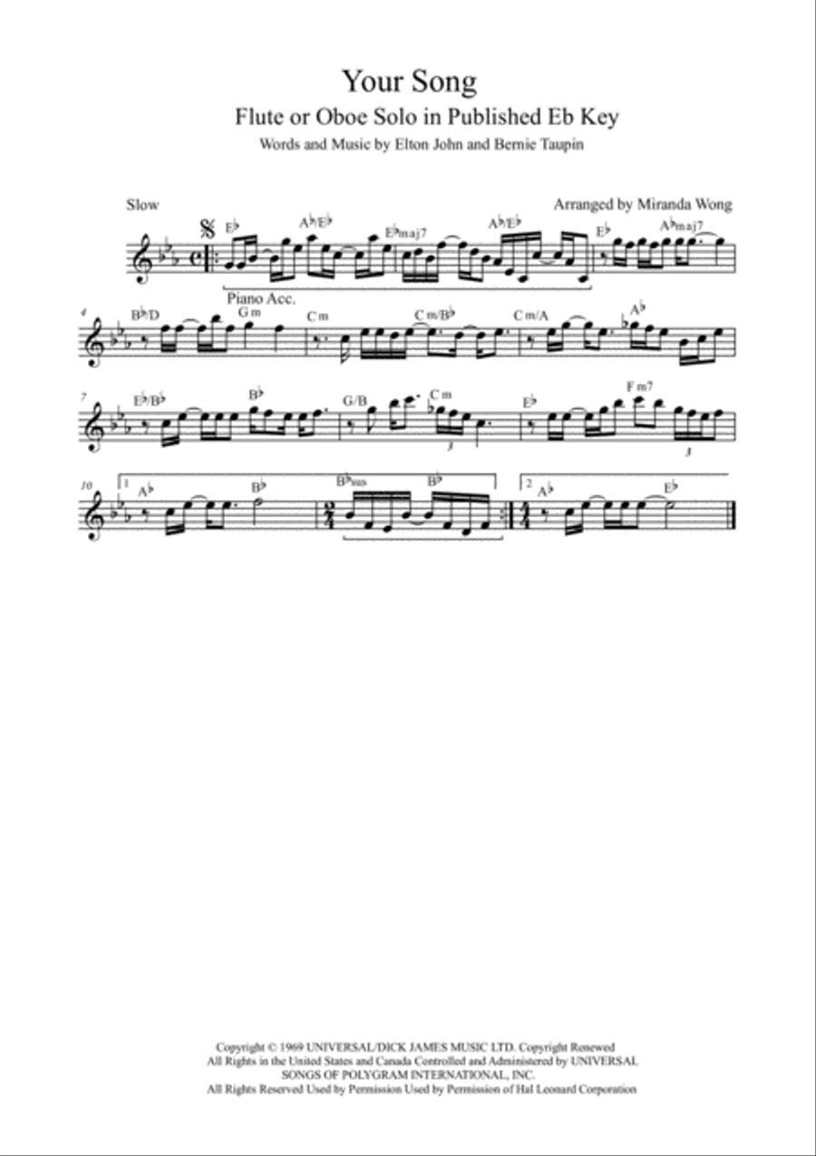 Your Song Large Ensemble scores gallery preview page 5