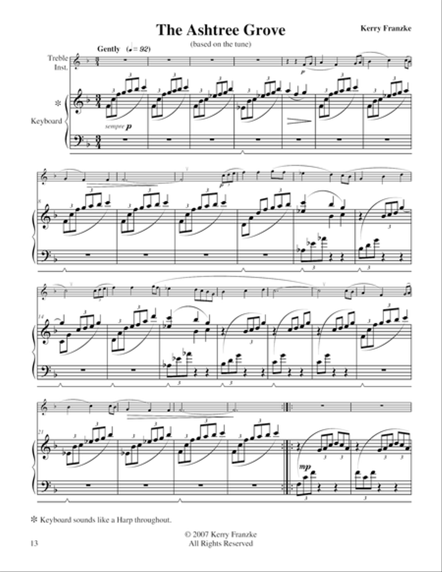 The Ashtree Grove The Ashtree Grove Small Ensemble scores gallery preview page 1