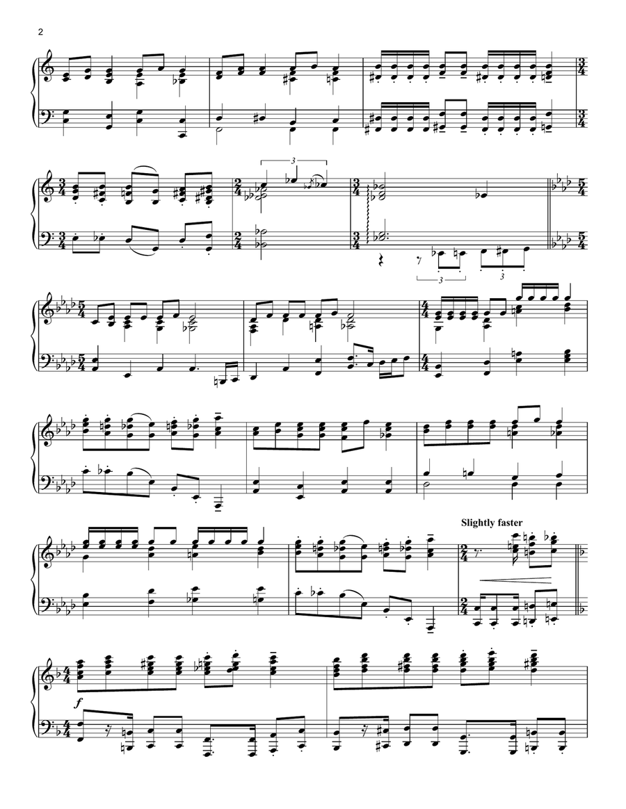 Step In Time (from Mary Poppins) Piano Solo scores gallery preview page 2