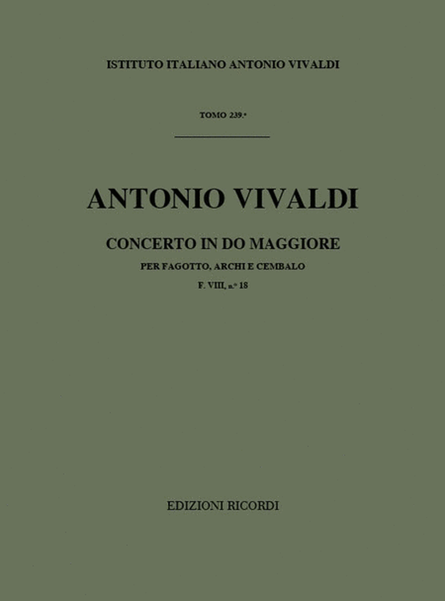 Concerto per Fagotto, Archi e BC in Do Rv 467