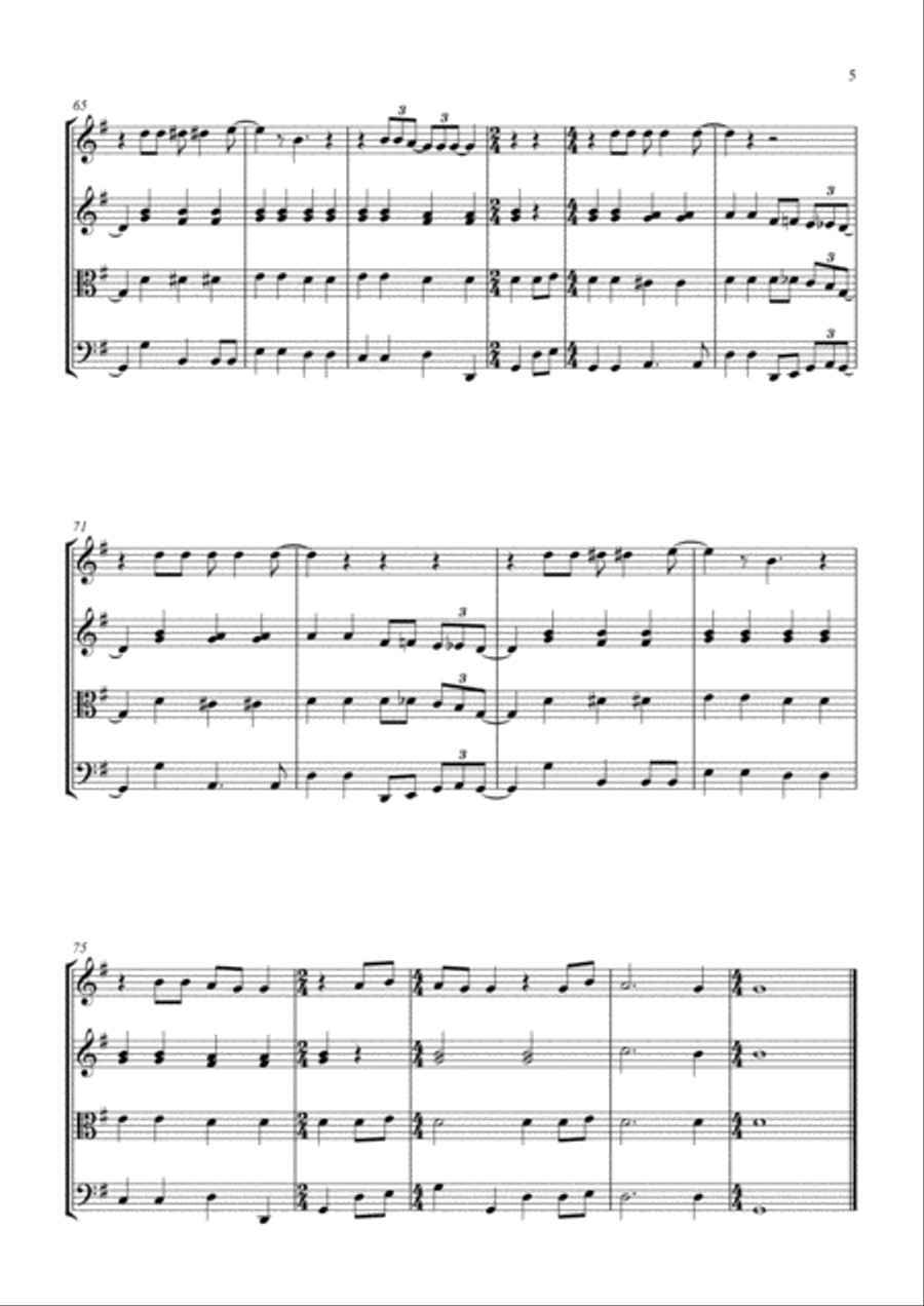 All You Need Is Love String Quartet scores gallery preview page 5