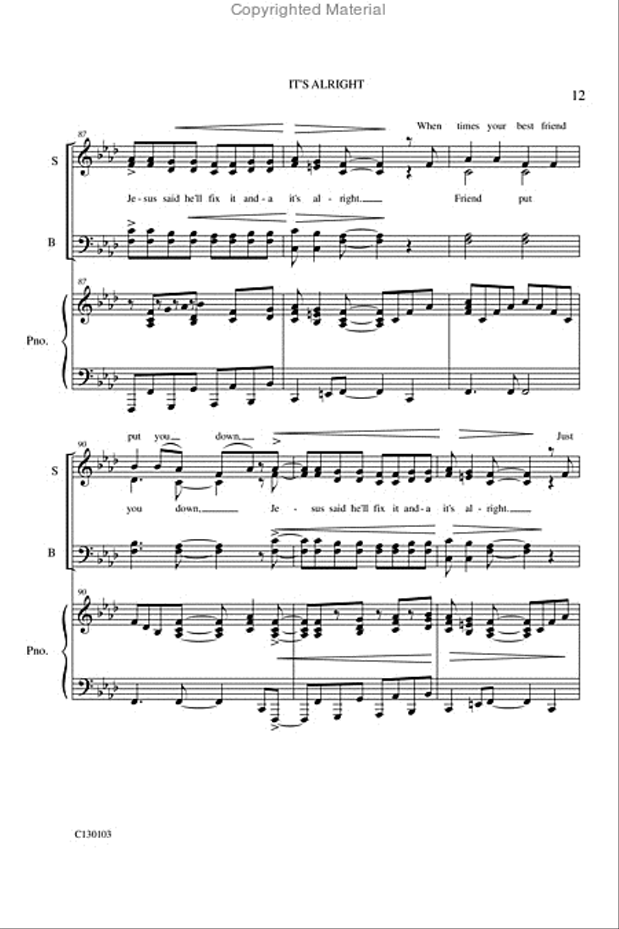 It's Alright Medley It's Alright Medley 4-Part scores gallery preview page 14