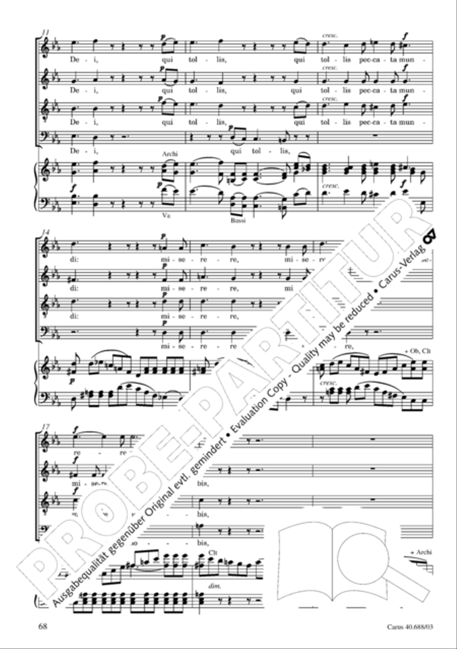 Mass in C Major Mass in C Major 4-Part scores gallery preview page 69