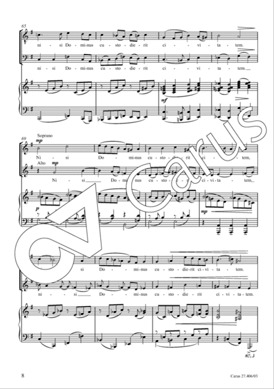 Nisi Dominus 4-Part scores gallery preview page 9