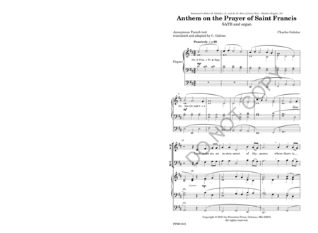 Anthem on the Prayer of St. Francis image number null