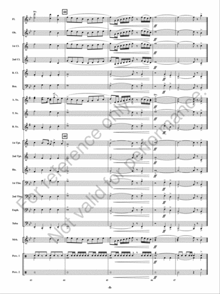 Spirit Of '44 Concert Band scores gallery preview page 9