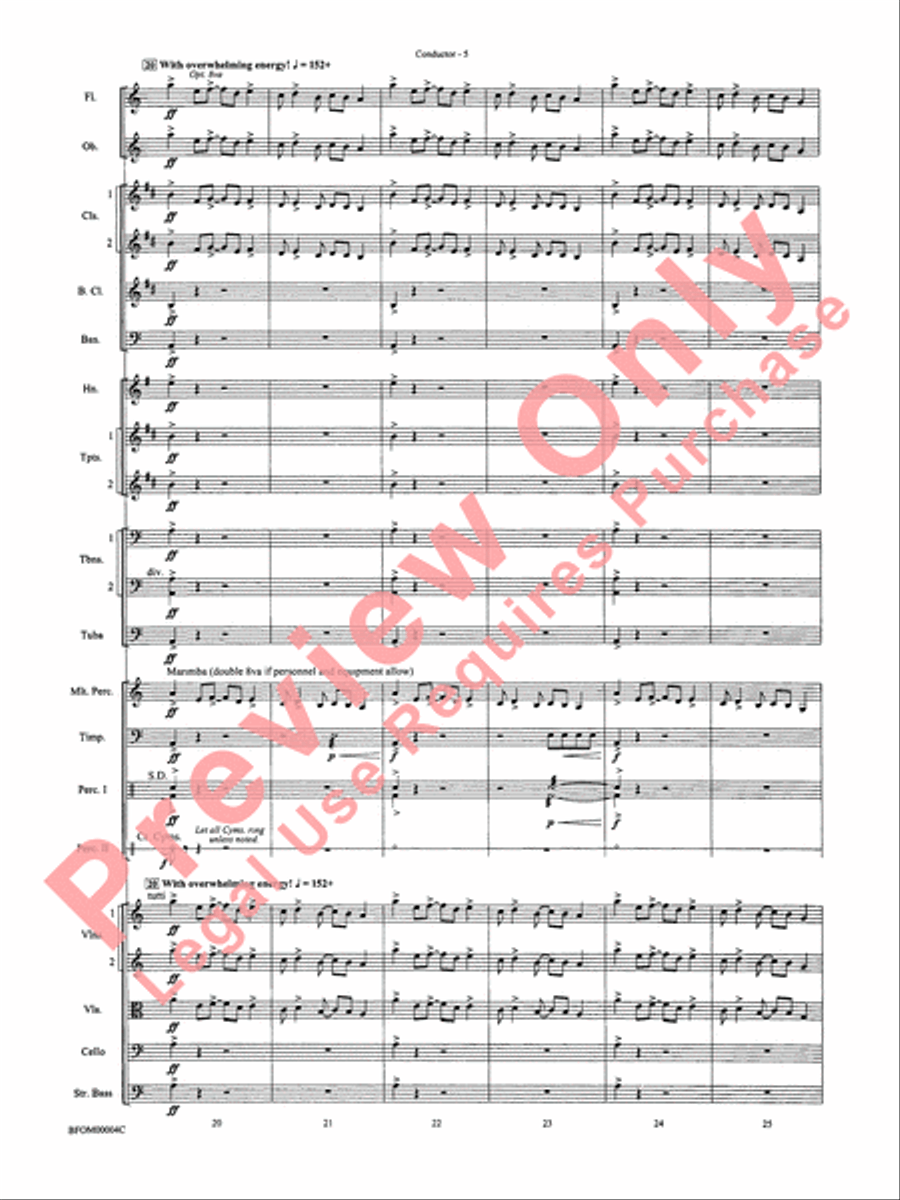 Rites of Tamburo Full Orchestra scores gallery preview page 8