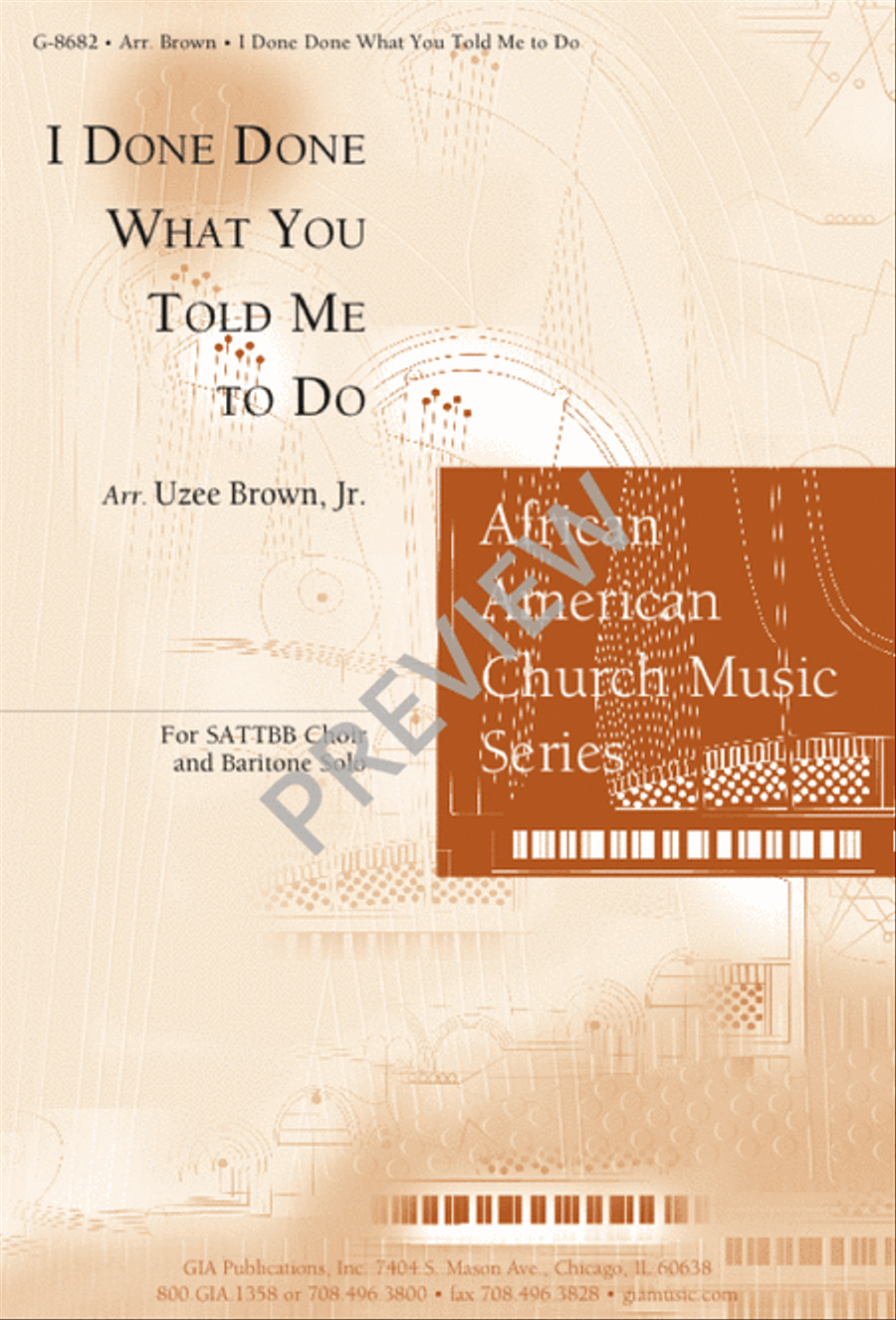 I Done Done What You Told Me to Do Choir scores gallery preview page 1