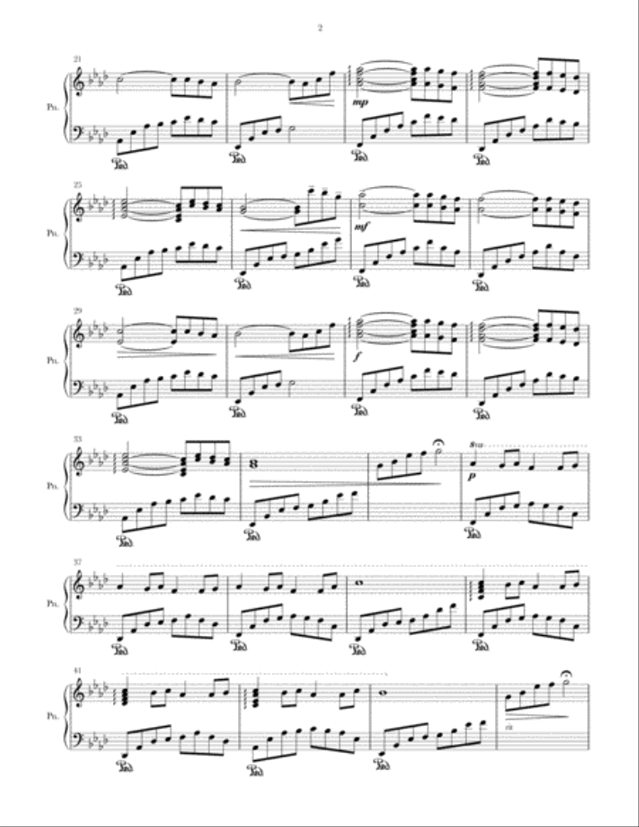 Little Nocturne Piano Solo scores gallery preview page 2