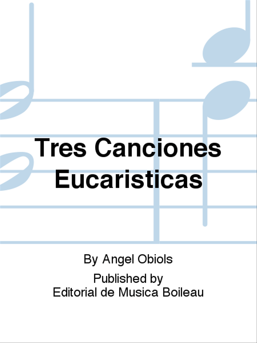 Tres Canciones Eucaristicas Voice scores gallery preview page 1