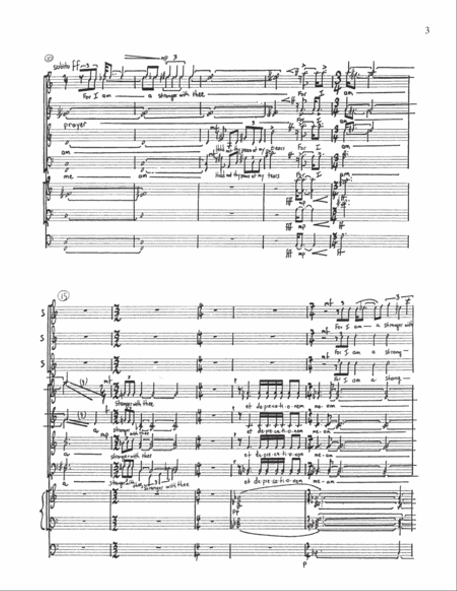 Hear My Cry, O Lord Divisi scores gallery preview page 3