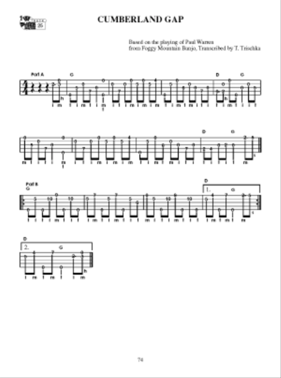 Tony Trischka Master Collection of Fiddle Tunes for Banjo 5-String Banjo scores gallery preview page 6
