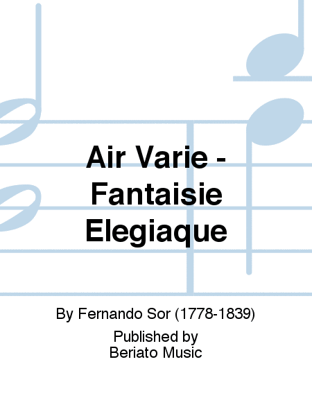 Air Varié - Fantaisie Elégiaque