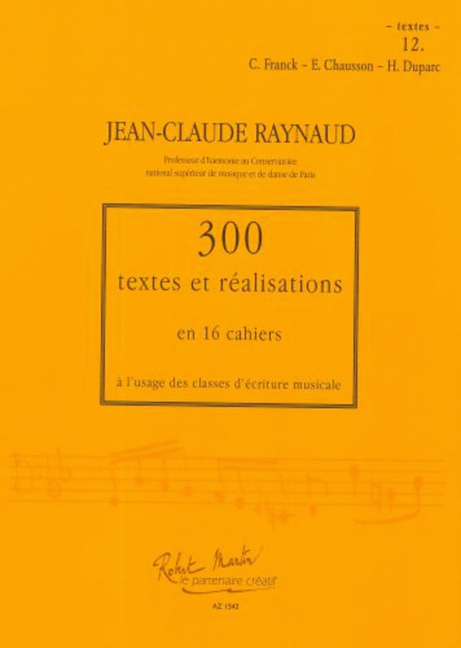 300 Textes et réalisations Cahier 12 (Textes) School and Community scores gallery preview page 1