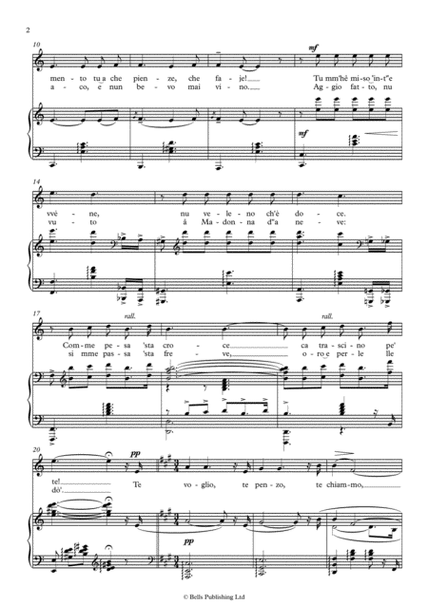 Passione (Original key. A minor)
