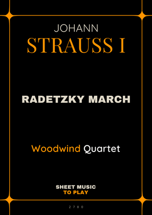Radetzky March - Woodwind Quartet (Full Score and Parts)
